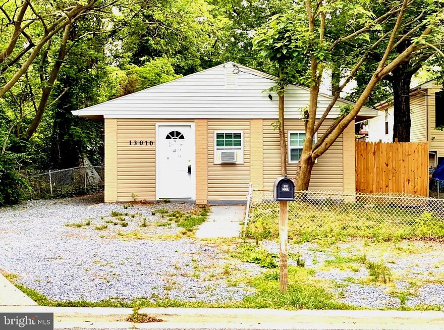 This ranch/rambler 3 bedrooms, 1 bath home has been completely renovated inside and outside with county approved addition. Total new Abv Grd Fin SQFT: 979. New roof, vinyl siding, flooring, bath, kitchen, water heater, baseboard heaters, window units, painting and more.  Large kitchen with breakfast area/table space. Good size driveway and backyard with fully fence. Home is situated in a very convenient location close to shopping/dining and major roads. Seller will provide Home Warranty.