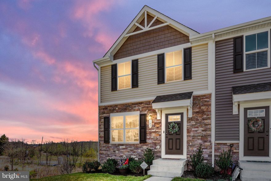 Stunning rental in the Cedar Spring Estates!  Come check out this 3 bedroom, 2 bathroom end unit townhome in Strasburg.  Conveniently located by the interstate for commuters and close to downtown Strasburg with antique shops, restaurants, gas stations, brewery, grocery store, and much more.  Walking through the front door, you will see beautiful luxury vinyl plank flooring throughout and an open concept with the living room, kitchen and dining area.  The kitchen features granite countertops, stainless steel appliances, white cabinetry and an island.  The deck is right off the kitchen and dining areas.    Going up the stairs, you will find 3 bedrooms, laundry area, and a full bathroom.  At the end of the hall is the primary en suite with a walk-in closet. Going down the stairs, the full unfinished basement offers lots of extra storage room.  Call me to see this rental!