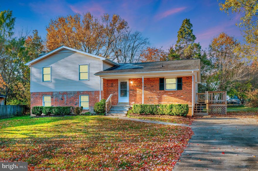 3 Bedroom/2 Bath Tri-Level Home. On the main-level of this tri-level is living room, formal dining room and spacious kitchen - and deck access from the kitchen.  Go up a few steps to the three private bedrooms and two full baths (one in Hall and one off the primary bedroom); go down a few steps and marvel at the size and charm of the family-room with brick-wall fireplace, attached to a roomy hobby-room.  On large, landscaped lot in Maple Grove subdivision -  close to shopping, restaurants, and I-95. NO ANIMALS/NO SMOKING  Seeking Applicants with at least 650 credit score and 3 times rent for income.  Credit and Background checks on each applicant.