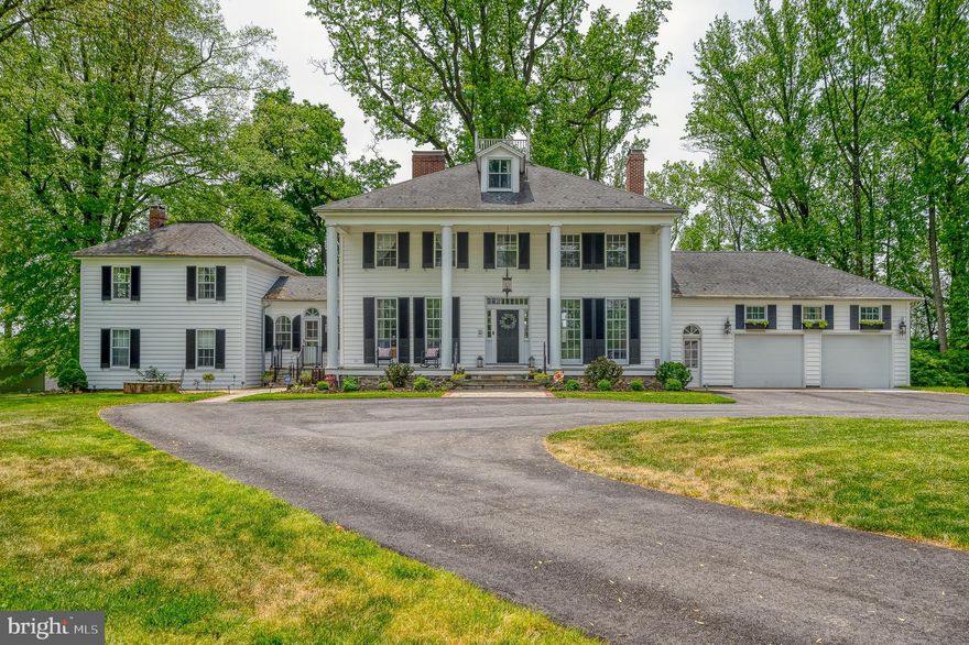 Welcome to Harford County 's ROCHELLE MANSION.  Located in beautiful Fallston. This wonderful home has the best of both worlds. The old and new combined with well appointed modern touches.  Carefully manitained by the present owners.  Freshly painted, except the LVRM and Hallway which has professional muraled walls. Beautiful moldings from the ceilings to the walls to the original wide plank hardwood flooring.  6 fireplaces some with Marble mantles,  some with gas inserts, freestanding and elevated one in the kitchen,
The kitchen is huge with all white cabinets and granite counters. Large eat in area that can seat 12+guest. All stainless steel appliances that are Energy Efficient.  Large double door fridge, oven, new dishwahser and new microwave.  The stove is a Elmira Stove Works, a reproduction, 6 burners and  oven and also a wall oven.
18x18 tiled flooring, copper farmhouse sink with new faucet.  Bump out windows with seating area, beautiful views of the large landscaped yard.  Off the kitchen is the wonderful huge dining room with original glass china cabinet and a  fireplace. Elegant windows with original hardware, and on one window the Original owners sketched her initials in the window. Exit to the deck from the floor to ceiling window door.
Living room is entered from here, front to back with lots of windows, bright and sunny, also with a marble fireplace.  The front room is used as an office  or family room with another marble fireplace.
Take a few steps from the kitchen and enter into the aupair/inlaw area. Two floors of great space, living room, reading room, full bath and laundry room, exit doors leading to a wonderful private deck. Lets go up stairs to another full bath and two bedroom with a balcony over looking the wonderful yard.
The upper level of the main home has 4 large bedrooms. The primary has a brand new private bath with large shower, double sinks and new  washer and dryer,  Also in the Primary bedroom there is a Marble fireplace.   The other 3 bedrooms are large with good sized closets.  The second floor foyer is large with room for furniture and a  full bath  off it.  The third level has an office or craft room with an additional bedroom and full bath and closet, this room is now set up as a Harry Potter room.  Take the stairway to the Widow's Walk and see the neighborhood.  All three levels have original wide wood flooring and all are in good condition.  The staircase is original with the original wooden rails.
The lower level is huge with room large enough for pool table etc., also there are stairs leading the the attached garage. This extra garage has an exit door leading to the back yard. 
The other rooms are for storage and the mechanics room, also is the original fireplace of this historic home, not in working order.  The best of this lower lever is the  Underground Railroad believed to be where  slaves hid.  Very interesting home!
The beautiful front of this house boast  a spacious wide full front porch great for your rocking chairs  and the back of the home is a giant deck just about the length of the home and has no maintenence  Azek deck. You can enter the deck from the kitchen, dining room and hallway. Above the lower deck is another balcony  off the hallway on the  second floor, which is also quite large and enough room for outdoor furniture.
Enter up the long curved circular driveway to this wonderful warm gorgeous home, lit up at nite with candles in each window.   It is just beautiful!   There is a separate 2 car garage that is new.
There are many updates to this wonder home: sump pump, garage, dishwasher, tankless water heater, microwave, primary bath,  w/d,  wallpaper removed and freshly painted, Most electric fixtures replaced, professional landscaped, yard treated for weeds, basement window replaced, septic pumped. house main filter, kitchen filter, air filters replaced. New bathroom vanity, new laminate flooring  and new carpet in aupair unit.