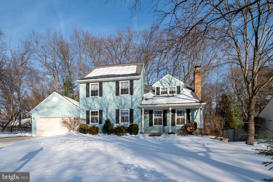 Fabulous single family Colonial with cul-de-sac location.  This home features a beautiful updated kitchen addition with skylights, custom cherry cabinets, stainless steel appliances and slider to large deck and patio. Enjoy the family room off the kitchen with door to screen porch, decks, patio and fish pond. Spacious living and dining rooms with office/4th bedroom off the foyer. Primary suite  has been enlarged to fit his/her closets, updated bath with double shower; 2nd and 3rd bedrooms enjoy the enlarged hall bath with double vanity.  Finished lower level is a perfect game room with outside exit and storage space; 2 car garage, replacement windows, wood burning FP with a heatilator are just some of the many extras in this beautiful home.