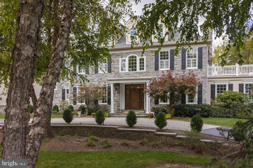 Welcome to 603 Creek Lane located on a cul-de-sac in the prestigious Country Club Estates with a group of custom and unique homes.  As you enter the home,  you are greeted by a warm, spacious, light filled foyer with an open concept and see all the upgraded millwork and beautiful hardwood floors throughout. On the first floor is a lovely living room with a gas fireplace connected to a tiled sunroom and attached outdoor patio for your enjoyment on a sunny day or a cool autumn evening.  Down the hall is a private office with  custom built-ins and access to the outdoor porch.  A large dining room for family gatherings or holiday dinners with a Butler Pantry for cleanup or entertaining with two Fisher and Paykel  dishwashers and  plenty of storage for china and stemware.  The gourmet kitchen has white Neff cabinets, granite countertops and a large island with additional seating.  There is a sunny eat-in area with a vaulted ceiling overlooking the outside patio and greenery. The kitchen includes a Dacor self-cleaning double oven with warming drawer, six burner Dacor Range with hood, a Viking refrigerator, Bosch dishwasher and a sizable pantry located in the kitchen.   Off of the kitchen,  relax in a beautiful 10’ coffered ceiling family room with a gas fireplace. There is an ample-sized mudroom with six cubbies, utility tub, powder room and walk-in coat closet.   You can access the three-car garage from the mud room and go to the second floor up the back staircase.  The second floor has a sitting room/office.  Down the hall is a stunning master bedroom with two walk-in closets,  gas fireplace, skylight and balcony. The master bath contains a large shower and soaking tub. The laundry room located on the second floor has cabinets  and a closet for the central vac system.  There are four additional bedrooms two with en-suite bathrooms and the other two bedrooms include a Jack and Jill bathroom and access to an outdoor porch,  The third floor has a private guest room/office with plenty of closet space and a full bath.  Looking for a more casual entertainment experience, head down to the fully finished basement with concrete walk up steps. Relax and watch the large built in TV while enjoying the full bar with two new under counter wine and beverage fridges, ceramic range, and microwave. The basement has an abundance of storage and a bathroom with a shower which can easily be converted to an In-Law Suite.   Don’t feel like watching TV,  go play a game of pool, workout or practice your shot with the outdoor hoop.  Up for outdoor entertainment, relax on a large slate patio with a seating wall and a beautiful view. Turn on the Sonos wireless stereo speakers (inside and outside) while cooking on the built-in gas grill or soaking in the hot tub. Please note:  Contract signed for new roof, skylights and additional storm damage repairs.  You must see this home in Whitemarsh Township, which has convenient access to shopping and transportation routes to the turnpike and the city.  Also, you are steps away from Green Ribbon walking trails,  Fort Washington State Park  and Valley Green.