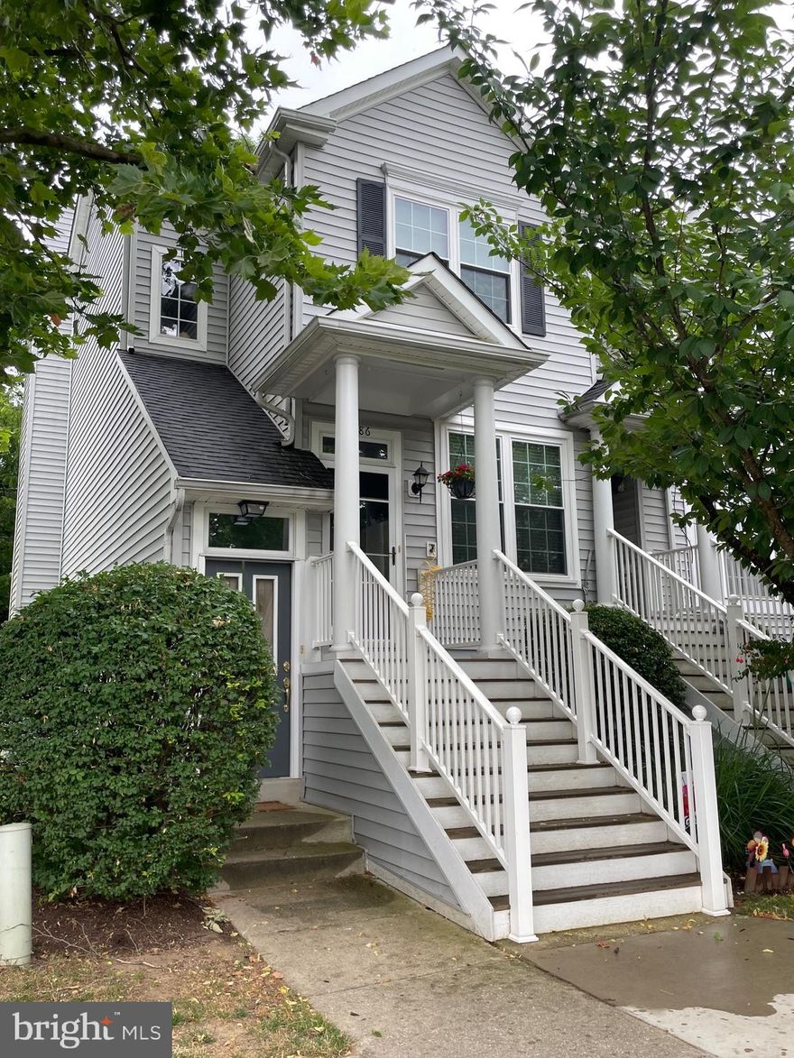 Lovely well maintained two-story end unit in Cedar Grove at Crofton. Two primary bedrooms. 2 1/2 baths. Pellet stove. Composite deck. Floored attic that has a lot of room for storage. Box window at the top of stairs is a nice architectural touch. Newer dryer, built-in microwave, refrigerator, stove. Crown molding. Eat-in kitchen. The community pool is fantastic on a hot summer day. Condo association is power washing all units next week.