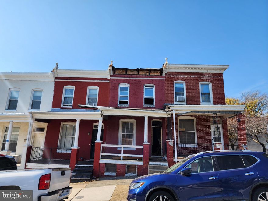ONLINE AUCTION: Bidding begins 4/10 @ 10:00 AM. Bidding ends 4/12 @ 11:50 AM. List Price is Suggested Opening Bid. Deposit: $5,000.

2 Story Porch-Front Shell Townhouse located in the Boyd-Booth area of Baltimore City. Residents can enjoy the nearby attractions such as Westside Shopping Center, Grace Medical Center, Carroll Park, Carroll Park Golf Course, & West Baltimore MARC Station. Easy Access to Major Traffic Artery Baltimore St. Property is Vacant and in need of complete renovation.