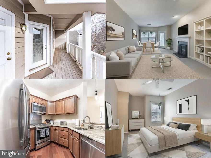 Welcome to 14314 Climbing Rose Way, Unit 301 — a beautifully updated, top-floor condo offering privacy, space, and modern comfort in the heart of Centreville. This bright 2-bedroom, 2-bath home features a fully updated kitchen with granite countertops, stainless steel appliances, and a gas range — perfect for cooking enthusiasts.
The smart split-bedroom floor plan provides excellent privacy, with each bedroom featuring its own updated full bath and generous walk-in closets. The living area opens to a large private balcony, surrounded by mature trees for peaceful outdoor living.
Enjoy the convenience of in-unit laundry, additional storage, updated bathrooms, and a 2020 HVAC system that offers efficiency and peace of mind.
This top-level unit provides quiet living with no one above you, plus easy access to shopping, dining, commuter routes, and all that Centreville has to offer.
Move-in ready and beautifully maintained — this one is a standout.