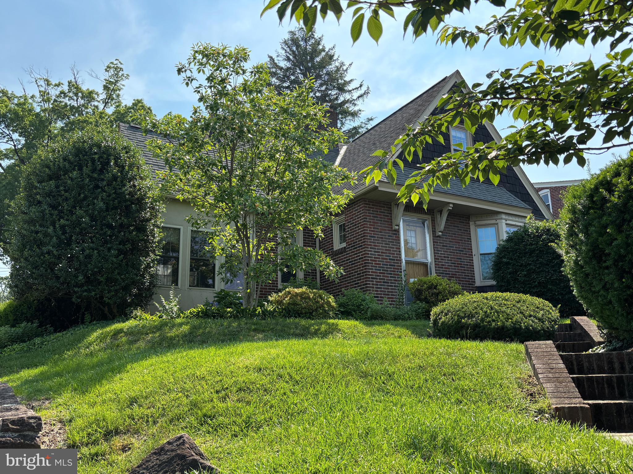 Unique brick 4 gable two story with 9' first floor ceilings - Front door entrance into a wind break/vestibule w/guest closet - Nice, cozy living room w/gas log fireplace - Cherry kitchen w/many built ins including a breakfast bar, open to dining area - 2 bedrooms, full bath and office, plus an enclosed porch (use as an exercise or computer room) - All on the first floor - Most first floor rooms w/crown molding * Two large bedrooms and full bath on the 2nd floor plus a walk in attic (or finish for Bedroom 5) - Large 5x6 walk in cedar closet * Large 2 car garage 9x16 w/overhead door - New boiler 2/12 - Super location, minutes to Rt. 272/222, PA turnpike