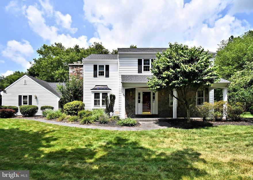 Spectacular Estate Home in Shires Crossing – Council Rock School District!
Welcome to this exceptional 4-bedroom, 2.5-bath estate home located in the highly desirable Shires Crossing community, within the top-rated Council Rock School District. Tucked away in a picturesque, bucolic setting, this home offers the perfect blend of comfort, privacy, and luxury living.
From the moment you arrive, the stately curb appeal and 3-car side-entry garage with extra storage space set the tone. Step inside to find gleaming hardwood floors throughout the first and second levels, showcasing the home’s quality craftsmanship and attention to detail.
At the heart of the home is a custom kitchen featuring Lewistown maple cabinetry, granite countertops, and ceramic tile flooring—ideal for entertaining or everyday meals. The adjacent family room with wood-burning fireplace is a favorite gathering spot, warm and welcoming year-round.
A standout feature is the three-season room that overlooks the private backyard oasis—perfect for enjoying the outdoors in any weather. From here, step outside to your expansive TimberTech composite deck with retractable awning, ideal for summer barbecues and relaxing poolside. The Sylvan in-ground pool and hot tub are set amid lush landscaping, offering the ultimate in resort-style living.
Upstairs, retreat to the spacious primary suite with a private, updated en suite bathroom, your private retreat! The three additional bedrooms—all with Casablanca ceiling fans and ample closet space—provide comfort for family or guests and are serviced by the updated Hall Bathroom.
The finished basement adds another level of living space, featuring a recreation room with Berber carpeting, French doors leading to a dedicated office, and a large storage area for all your extras.
Additional highlights include:
Whole-house Generac generator (warranty through 4/2028), Vector security system, a 3-car garage—no more scraping snow in the winter! Pull down steps in garage for attic storage. Conveniently located near all major commuting routes, Princeton, Philadelphia, and just minutes from historic Newtown Borough, this move-in ready home invites you to unpack and start living the good life in Bucks County.  Don’t wait—schedule your private showing today!