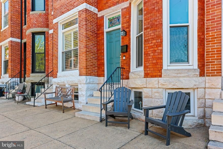COMING SOON. OPEN HOUSE SUN 11-1PM. Walking through this property, you will notice the attention to detail and pride of homeownership throughout. This historical charmer truly checks all the boxes for a city row home - amazing original hardwood floors, exposed brick, and roof top deck. Sellers have made tasteful and practical improvements including new kitchen countertops, partially finished the basement with carpet tile and built one of the coolest bars you've seen in a Baltimore row home, added turf and wood fence out back, updated closet systems, replaced the front door, updated all electrical outlets throughout, and much more (see full list). The main level is the perfect flow from living room, to dining room, to kitchen. The layout upstairs is unique as there are 2 generously sized bedrooms (larger than most) with a big hallway full bathroom, laundry closet and additional staircase leading up to an office nook and access to roof top deck. Out back has an overhang porch to hang out outside overlooking fenced in backyard w/ turf. The basement level truly stands out -- one side is super cool bar step up for entertaining they even have Skee Ball and the other side has storage shelving and a even a toilet! Easy potential to add a full bathroom in the basement since all the plumbing is there. The house is in A+ condition and located in a A+ location. This is one of the streets in the city that you dream to live on - think hanging string lights between the houses and wide sidewalks with outdoor chairs for neighborhood happy hours. Run, don't walk to (Lamar) Jackson St!