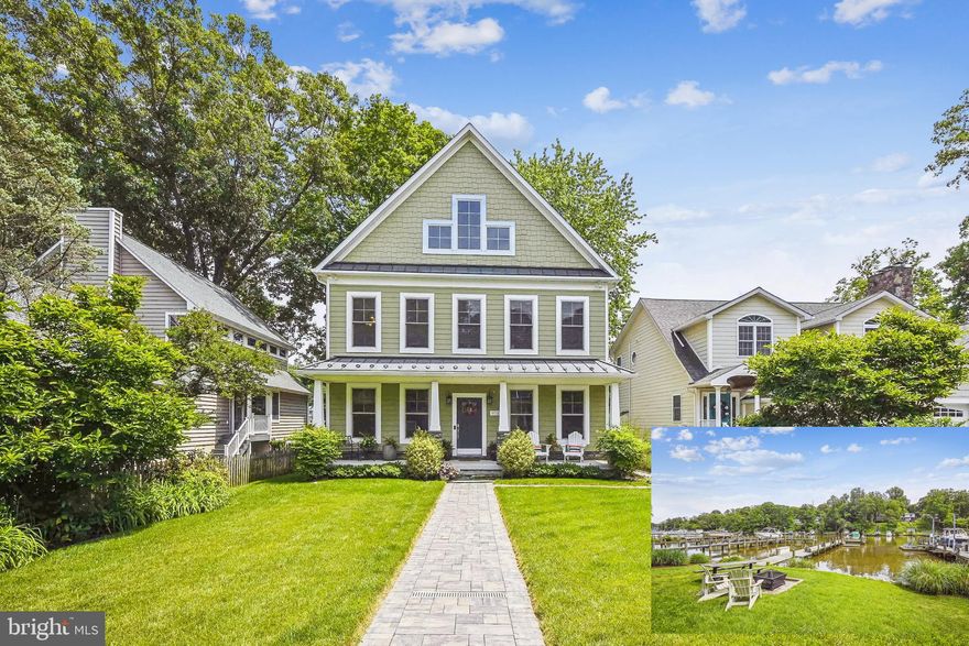 Welcome home! This custom, waterfront, Cape Cod on Deep Creek is the one. No detail has been overlooked in this thoughtfully designed, meticulously maintained, home. 

From the gourmet kitchen with stainless steel appliances, propane cooking, sweeping granite countertops, to the large, open dining area and living room with high ceilings, recessed lighting, and stunning hardwood floors this home exudes style and comfort. Anderson windows and multiple sliding glass doors provide an abundance of natural light and envious water views. Sit down and relax by the wood burning fireplace on those cool, breezy nights. Gather with friends on the back deck overlooking Deep Creek and private pier with boat lift. 

On the upper level you will be greeted by a bright, open stairway with windows following your every step. In addition to 2 spacious bedrooms with dramatic, high ceilings, 1 full bath, and laundry room, the primary suite is the wow factor with cathedral ceiling, propane fireplace surrounded by built in shelves, and spectacular water views. Stroll past 2 walk-in closets to the en suite bath with heated floor, dual vanity sink, soaking tub, separate shower, and water closet. 

The lower level features a spacious recreation room, theater room with dry bar, granite countertops, full bath with heated floor, and bedroom with built-in Murphy bed. 

Detached two-car garage with storage space, large shed, irrigation system, owned solar panels, whole house generator, and beautifully designed gardens, round out the special features of this spectacular home.

Located in the water privileged community of Shore Acres, enjoy access to a community dock, beach, clubhouse and playground. Close to Donnelly's Dockside Waterfront Restaurant and easy access to everything Arnold has to offer.