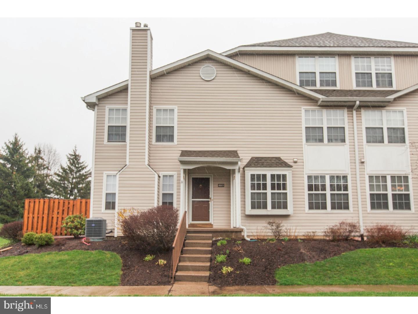 Makefield Glen end unit townhouse in the Brockton Elite model! You're going to love the floor plan and updates in this home with a bonus 3rd floor loft/possible 3rd bedroom. The main floor has a very open and nicely flowing layout, including a large eat-in kitchen with peninsula and lots of cabinet and workspace. On the opposite side of the foyer entrance is the living room with gas fireplace and sliding door to the patio with privacy fence. Downstairs is a professionally finished basement, providing a relaxing more informal living space. There's also a small unfinished section of the basement for storage, where you'll also find the new high efficiency HVAC system (2016), water heater (2012), and other mechanicals. On the 2nd floor is the master suite with full bathroom and two closets, as well as the 2nd bedroom and guest/hall bath and laundry closet. Presently the 3rd floor is in use as the third bedroom. Throughout this home you'll find many other upgrades and updates including fresh paint and carpeting, new light fixtures through the hallways, and much more. Looking for a beautiful turn key home? Come see 8901 Spruce Mill Drive!