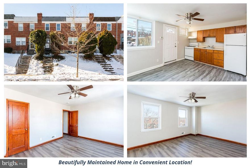 Driving down the quaint street of Raymonn Ave, with its lush green yards, your future property awaits! 4107 Raymonn Ave is a well-appointed rowhome, offering versatility and value to both homeowners and investors seeking a turnkey rental! As you cross the threshold, you’ll be wowed by the sizable living room which presents plenty of space for an array of furniture configurations. Equally as impressive are each of the large bedrooms, all featuring an abundance of natural light! The full bathroom boasts a tub/shower combination and a modern vanity with superior storage! The highlight of this home is the large eat-in kitchen which flaunts a gas stove, expansive counter space, and ample space for a dining table! As the weather warms, you’ll have the choice of hosting here or in your private, fenced rear oasis, which is just beyond the kitchen’s backdoor. Bordering a wide alley, you have the option of converting this area into your own private parking pad! Upgrades of this well-maintained home include a new furnace in 2023 and new LVP flooring in 2024! As if this isn’t enough, this home is conveniently located just 0.8 miles from the Erdman Shopping Center, where you'll find a Save A Lot, Walgreens, Advance Auto Parts, and more. Giant Foods is just 0.9 miles away, and commuter routes 895 and 95 are only 1.3 miles, making your commute a breeze! Looking for a turnkey rental property? This is the one! Similar rentals have recently leased for $1,750 per month. See 3944 Chesterfield Ave which had the same square footage, same bedroom count, and similar layout, and rented for $1,750 on 11/15/2024. Don’t let this one get away; schedule a showing today!