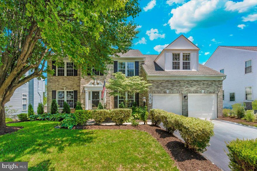 Welcome to 21211 Virgina Pine Terrace…Beautiful Brick Front Colonial in the desirable Seneca Crossing neighborhood. Home has been tastefully updated…. Featuring: 4 spacious bedrooms, 3.5 baths, updated kitchen, main-level office, hardwood floors on main level, finished WALK-OUT lower level, two-car garage, on LARGE, BEAUTIFULLY landscaped, private, fenced yard.  The main level offers unique open floorplan with an inviting foyer, separate dining room, living room, office with bay window, dramatic two-story, sun-filled, family room complete with a wall of windows and gas fireplace, updated kitchen with white cabinetry, stainless steel appliances, granite countertops, island, custom built-in table with cabinetry, shiplap access walls, and a sliding door to deck overlooking large yard.   The upper level overlooks the family room below and boasts four spacious bedrooms including a primary bedroom with vaulted ceiling, sitting area, large walk-in closet, and primary bath with double vanity, soaking tub, separate shower, & tile floor and surround.  An additional updated bath and laundry are on this level.  The finished walk-out lower level features a large rec room with built-in shelving, den/guest area, exercise room, full bathroom, utility/storage room, and a sliding door to flagstone patio and BEAUTIFUL landscaped, fenced yard.   Home has been meticulously maintained, and all major systems have been replaced in recent years.  New Hot Water Heater (2024), New Gas Range (2022), New Refrigerator (2022), New HVAC (2021), New Siding (2021), New Carpet (2020), Ceiling Fans, Windows, Doors, Roof, LED Lighting, Hardwood Flooring, the list goes on and on... Conveniently located close to schools, shopping, parks, public transportation and major commuter routes. GREAT HOUSE, GREAT FLOORPLAN, GREAT YARD, GREAT NEIGHBORHOOD!  A must see!