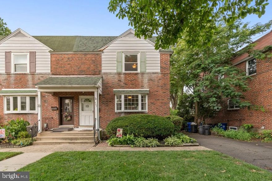 What do Minnesota, Ashton Kutcher, Scarlett Johansson and 407 Florence Ave have in common? They all have twins.  ThIs one's a beauty and built like a brick house.... well, it is a brick house. A 3 Bedroom, 2 (Full) Bathroom twin home in super-desirable and absolutely lovely Jenkintown Borough.  Gorgeous original wood floors, a gas fireplace in the living room and elegant wainscoting (is there any other kind) throughout the living and dining rooms. This open layout leads to a cozy kitchen at the back of the house with granite counter tops and plenty of cabinet space.  The back door leads to a fenced patio area, shed and a surprising large yard which extends to Runnymede Ave. Upstairs are 3 nicely sized bedrooms, the largest of which has an office nook. There is also a full hallway bath with walk-in shower. A nicely finished basement with a laundry room and newer bathroom w/walk-in shower. There is central A/C (2022), updated electric, driveway parking and lots of curb appeal. Jenkintown Schools are a  hoagie throw away, Jenkintown-Wyncote Train Station, and town center are all a very short walk.
Jenkintown is a borough Like No Other Beyond your front door, Jenkintown hums with life. Human Robot Brewing serves up some of the best craft beer this side of reality. The Summer Music Series fills the air with melodies, while the Night Market brings the borough together with local food vendors, fresh produce, and community spirit. Walkable, connected, and incredibly charming, Jenkintown offers the kind of hometown feel you didn’t think existed anymore.
