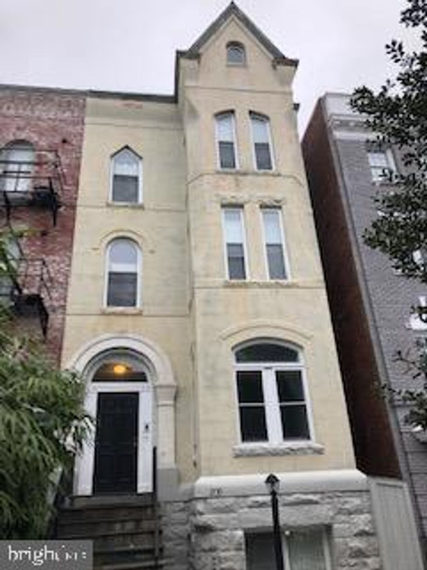 Welcome to this amazing apartment in an amazing location. This is a main floor apartment in a 4-unit apartment building. Classic Brownstone in a prime Dupont Circle location with high ceilings, renovated kitchen with granite counter tops, stainless steel appliances, washer/dryer in the unit, gleaming wood floors and your own private huge deck for entertaining. There is a bike rack and slate patio in the front that everyone in the building has access too. Close to Dupont Circle Metro and buses. You're going to love the chic nightlife of Dupont Circle and Adams Morgan with tons of restaurants to explore. There is the Social Safeway, Harris Teeter and Whole Foods nearby. Don't wait too long because you might miss out on this one. Vouchers accepted. NO PETS!