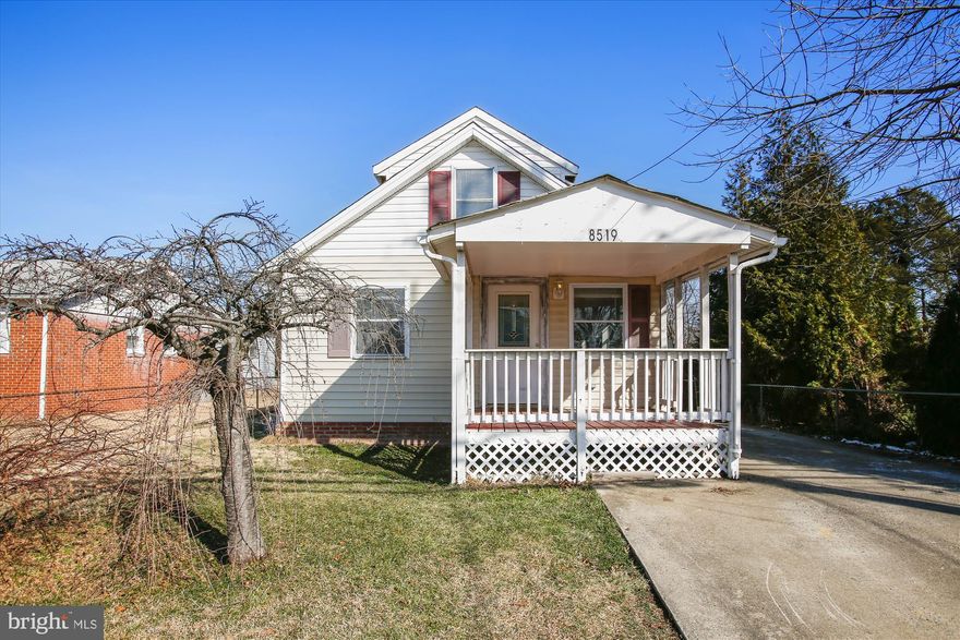 OFFER DEADLINE Saturday, 2/5, 7pm.  A rare find!  Nearly 1500 sqft of living space with 4 bedrooms plus 2 full baths.  Quaint, charming floor plan with main floor primary ensuite bedroom plus 2 additional bedrooms upstairs.  Updated kitchen.  Large flat backyard perfect for make-it-your-own outdoor living space.  HUGE outdoor storage shed, s/he shed, playhouse - so many possibilities.  Two car driveway.  Newer HVAC (2016).  Great location!  Minutes to Ft Belvoir, Mt Vernon, major commuting routes, Wegmans and lots much more.  Walking distance to  (on the same street as) Woodlawn Elementary School.  Great investment or make it your own!  Sold strictly as-is.