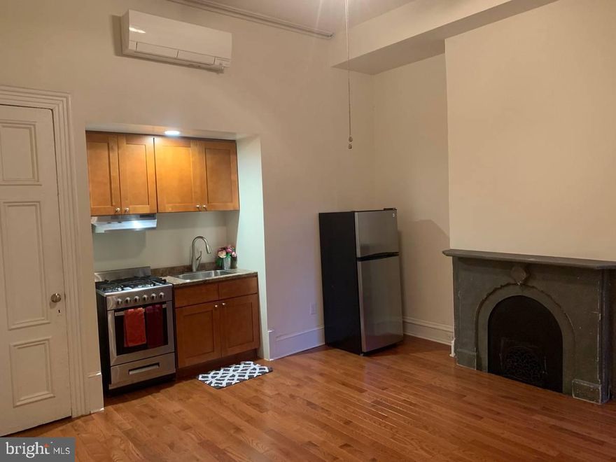 Available Now. Can hold for 5/1/21 move in. Only 2 Months needed to move-in. Text Bre for quickest response and to schedule an in-person or virtual tour.  This second floor studio is in the heart of Rittenhouse Square! It features hardwood floors, a decorative fireplace, central AC, a renovated bathroom, and high ceilings. Ideal location, easy access to Rittenhouse Square Park and the Schuylkill River Park, fine restaurants, shopping, transportation, the river, the walking and bike trails to Kelly Drive. Close to University City, Trader Joes, Rittenhouse Square Park, 30th Street Station, and the Schuylkill River. Easy access to public transportation! Nearby parking available for $200/month.   We are pet friendly! No breed or weight restrictions - just a one-time fee of $250/pet. Water is included in the rent. Only security deposit and first month's rent needed to move in! Credit requirements apply.