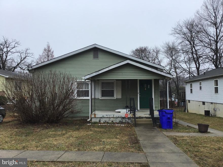 Cash, 203k or Conventional. Great investment opportunity. Strictly being sold  as-is 3 bedroom, 1 bathroom and den. Living/Dining room combo. Kitchen (table space))Back yard, partially fenced . Needs a lot of work