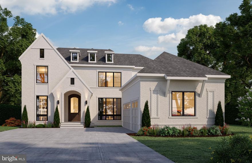 Cherry Hill Custom Homes presents this beautiful all-brick transitional design currently under construction in Langley Forest. This home features 5 bedrooms, 7 full bathrooms, and 2 powder rooms with 7,891 square feet of finished living space over three levels, a three-car attached garage, and dual staircases. The main level includes 10ft ceilings, gorgeous wide-plank engineered white oak wood floors, a beautiful gourmet kitchen with frame-less custom cabinetry and quartz countertops and a rear prep kitchen/pantry. The kitchen connects to a great room with coffered ceiling and gas fireplace with tile surround and a spacious breakfast nook overlooking the backyard. The screened porch with gas fireplace and stone surround and the rear deck provide two amazing outdoor living spaces. An elegant formal dining room with butler's pantry, a private study, a main level guest suite, and a mudroom with built-in cubbies complete the main level living spaces. The upper level is highlighted by a luxurious primary suite with a gas fireplace, spacious dual walk-in closets with built-ins, and a spa-like bathroom with heated floors, double vanities, stand-alone soaking tub, and heavy glass enclosed shower. The walk-out lower level includes a recreation room with a walk- behind wet bar, a covered patio with fireplace, a large exercise room with rubber flooring, a flex room, two full bathrooms, and a safe room/workshop. This home has a built-in elevator shaft for optional conversion. The professionally landscaped 30,890 square foot lot is mostly flat and has room for an optional swimming pool. Convenient to downtown McLean, Tysons, and much more. Delivery March 2026. Interior photos are from another home recently built by Cherry Hill Custom Homes. Actual finishes may differ from what you see in the listing photos. Contact the listing agent to walk the lot, see a finished product, or meet with the builder.