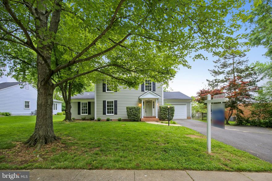 Welcome home to one of Fort Hunt's best values! Charming colonial with abundunt curb appeal on one of Fort Hunt's most desirable cul de sacs with real neighbors that look out for one another. Step inside to this gracious entry. Practical tile flooring and seating space is perfect for book bags, muddy shoes and pets alike. Large living room with gas fireplace and recessed lighting bekons you to come in. French doors to rear sunroom provide easy access to the backyard. Adjacent dining room is spacious and well suited for dinner parties or holiday gatherings. Discover the chef's kitchen with (wow!) a 7' island that can seat 5. 2 Pantries, yes 2, and they aren't small(!!). Granite counters, stainless appliances and custom lighting are sure to make this your gathering spot. But wait, the laundry room just off the kitchen is a heart stopper. Huge space with abundunt natural light is the envy of any organized homeowner. Main level family room has gas logs and sunny vistas of the side and back yard. Just off the kitchen and sunroom spaces. This home has amazing flow! Upstairs, you will find 4 comfortable bedrooms, a renovated hall bathroom with double sinks, sconce lights and decorative touches. Master bedroom has dual walk-in closets, bathroom with double sinks, and large shower. No need to decide on a king or a queen bed...this is definitely a king...and there is still room for a sitting room space! (yes!)  Outside, you will find a playset (conveys as-is) and a lush flat backyard that feels much bigger than it's .30 acres. Enjoy fabulous barbeques this summer or jump the fence and join the neighbors in their pool (kidding!). Join one of the community pools nearby in Stratford Landing or Riverside Gardens instead. Just minutes from the GW Parkway and it's miles of trails. Short distance to the Huntington Metro, Old Town and I-495. Amazon is just 11 miles away. Sellers sons are disappointed to let the family home go after so many fond memories. Sign up to be the next steward of this home before they change their mind!