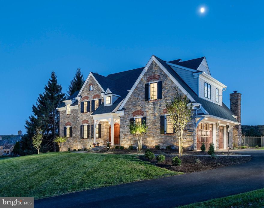 Now Selling!  The Estates at Howell Ridge, an extraordinary new offering in the heart of Malvern. Set high on a ridge with sweeping views of the valley, these two private  4-5 acre homesites are being crafted by Hellings Builders, one of Chester County’s most respected custom home builders. Known for timeless architecture, impeccable craftsmanship, and unwavering integrity, Hellings delivers a homebuilding experience second to none.
The featured Bradford II model blends classic design with modern luxury. Step inside to a light-filled, open floor plan featuring a gourmet kitchen, morning room, and spacious family room—perfect for everyday living and entertaining. Formal living and dining rooms, a butler’s pantry, and a private study off the living room provide both elegance and functionality, while a well-designed mudroom with walk-in closet completes the main level. Thoughtful details include two powder rooms—a formal powder room for guests and an informal one off the mudroom for daily convenience.
Upstairs, the primary suite is a true sanctuary with a tray ceiling, dressing area, dual walk-in closets, and a spa-like bath with soaking tub and walk-in shower. Three additional bedrooms include a private en-suite and a shared hall bath.
Enjoy the rare combination of space, privacy, and convenience—all within the Great Valley School District and minutes from Malvern Borough, local dining, and major commuter routes. A limited opportunity to build with Hellings Builders, where quality and craftsmanship are a way of life. Custom builds available—work directly with Hellings to create your vision.
NOTE: THE PICTURES SHOWN IN THIS LISTING ARE OF A COMPLETED HOME IN A DIFFERENT LOCATION AND INCLUDE INTERIOR AND EXTERIOR OPTIONS THAT MAY NOT BE INCLUDED IN THE BASE PRICE. PLEASE CHECK WITH AGENT FOR DETAILS.