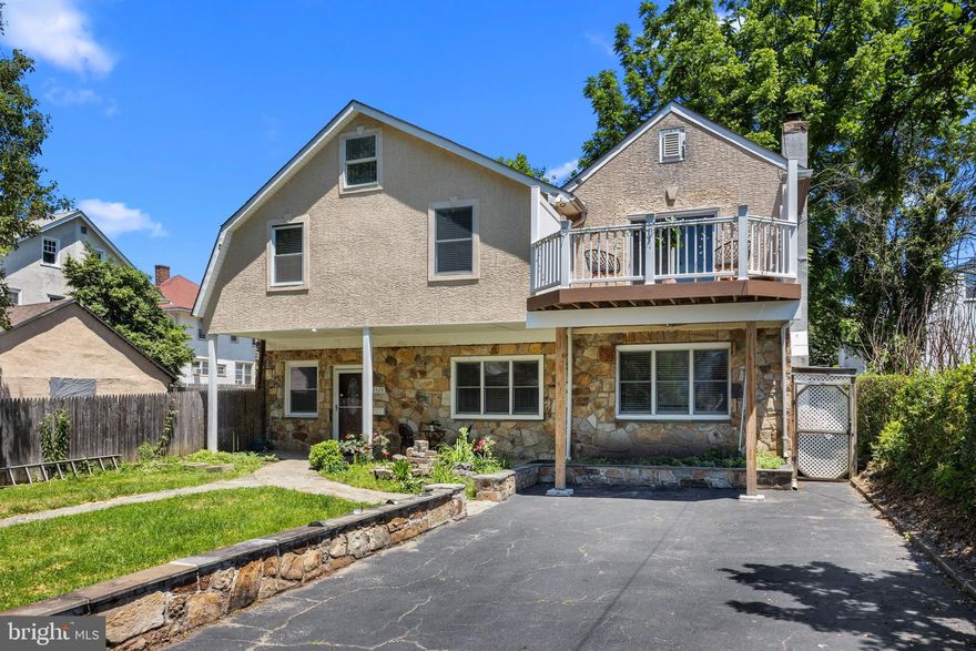 Large home boasting 3 levels of living space. The main level provides an open floor plan, bringing together the living room, dining area and remodeled kitchen featuring plenty of cherry wood cabinets for an abundance of storage, endless granite countertops, and equipped with stainless steel appliances. Step through a custom stone entry way into the family room which  provides a cozy fireplace with mantel and cabinet built-ins. Additionally, there is a half bath for convenience. The second level hosts 4 nicely sized bedrooms; the main one has a private en suite bath with stall shower and soaking tub, plus your own balcony.  There is a bonus room on this level, currently used as a dressing room closet, but could be 5th BR or home office. A hall bath and laundry room complete this level.  The finished attic adds a third level of living space, ideal for a playroom.  Prime Location! All within a 5 minute walk - to the public elementary school, highly sought after private, Lane Montessori School, or Septa Ardmore Junction- 20 minutes to the City or an easy commute to NYC. Plus, close to: YMCA, Suburban Square, Havertown, restaurants, shopping and more.