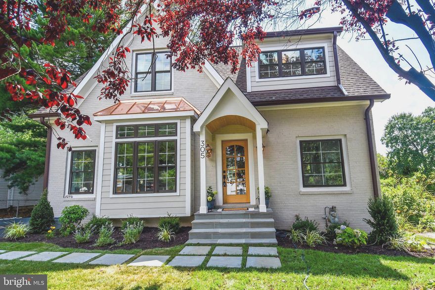 ****OPEN HOUSE SATURDAY, SEPTEMBER 7TH from 2PM-4PM****Welcome to your new home in highly sought-after Falls Church City, situated in the top-rated Meridian School District and within walking distance of equally highly ranked Oak Street Elementary School. This custom home from Urban Cottage Design is a rare gem that fulfills every item on your wish list. Nestled on a tranquil, leafy cul-de-sac, the home showcases a beautiful Hardie plank and brick exterior and boasts brand-new features across all three beautiful fully finished levels.

Upon entering, you'll be greeted by 10-foot ceilings, an abundance of natural light and hardwood floors throughout. The spacious living room features a floor-to-ceiling stone surround gas fireplace, perfect for cozy evenings. The gourmet kitchen is a chef's dream, featuring quartz countertops, marble backsplash, an oversized island, and a dining room that opens to a screened-in porch for seamless indoor-outdoor entertaining. PLEASE NOTE: the new homeowner will have the option to remodel the screen porch into dedicated dining area (for a fee of $25K).  Rendering and Plan are included in the listing photos. The main level also includes a beautifully appointed mudroom to keep the entry clear for guests.

Upstairs, the high ceilings, and hardwoods continue - leading you to the luxurious Primary Suite, complete with a large walk-in closet featuring custom built-in, a five-piece en-suite bath featuring Carrara marble and private water closet. Additionally, you'll enjoy the convenience and aesthetic of the adjacent designer-inspired laundry room. Three additional bedrooms, including an en-suite, and a third (double vanity) bath complete the upper level.

The basement exceeds expectations, with high ceilings, a bonus family room, custom wine storage, a bedroom with private full bath access, and ample storage space. The home also features a commercial-grade indoor sprinkler system, and energy-star doors and windows for added security and efficiency.  An EV Charger is conveniently located to the right of the newly paved driveway for quick and convenient at home charging.

Step outside to a spacious flat, fully fenced yard, perfect for children and pets to play and roam freely. The location is truly unbeatable, with convenient walking distance to all that Falls Church City has to offer, including several parks, popular spots like Rare Birds Coffee Roasters, Northside Social, Ireland's Four Provinces, as well as a variety of top rated restaurants, shops, and grocers including Harris Teeter, Whole Foods and Trader Joe's.

Do not miss the opportunity to see this absolutely stunning home that truly has it all!