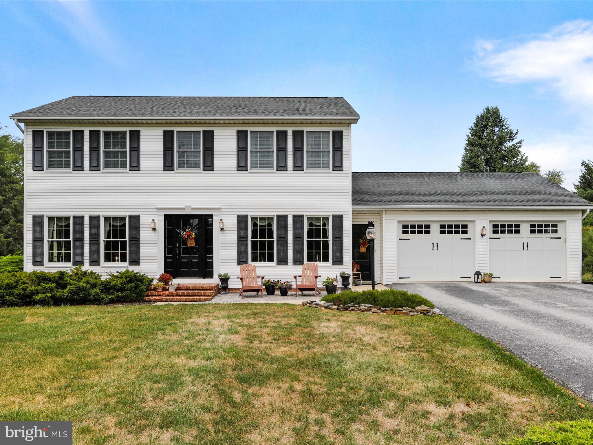 Jump on this rare opportunity to own a home on this low traffic street convenient to all your daily needs as well as to Maryland for commuting! A quality custom built home by Hess Custom Construction, on a large flat lot. The main floor offers a formal dining, formal living room, half bath, plus a living room open to the kitchen. An enclosed breezeway between the house and garage offers a great mud room/laundry room. The oversized garage has plenty of space along with the driveway that can fit multiple vehicles. 3 good size bedrooms and a 4th room on the 2nd level that was utilized as a home office (no closet) but could be a great nursery, small bedroom, etc. The primary suite has an en-suite bathroom and walk in closet. Going down the basement, there's a large hang out space finished with carpet and wainscoting walls and a natural gas fueled fireplace, plus half of the basement is unfinished and a great storage area. Out back, the covered patio has an adjoining uncovered concrete patio then connects to the above ground pool deck. The front of the home has stellar curb appeal with an updated doors and a brick patio space. Roof was replaced by Bonded Applicators in 2020; water heater replaced in 2020 also. Superb efficiency on heat with low natural gas bill. The Wayne Heights park is walking distance from the house with a public playground and outdoor space. Make this heart warming property your new home!