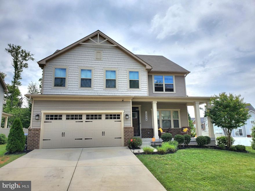 This lovely 4 bedrooms and 4.5 baths, including a main level room that can be used for your office.
Hardwood floors on the main level, carpet upstairs. Main level features a spacious gourmet kitchen
with plenty of counter and cabinet space and a mud room leading from the garage to the main level.
Open floor plan concept with a fireplace in the Family Room. Owners’ suite features
tray ceiling, luxurious spa bathroom with oversize soaking tub, double vanities, walk-in shower with
his/her large walk-in closets. The 3rd bedroom has a private full bath attached. Spacious laundry room
is located on the upper level with a utility sink, Lower level is all about entertaining with a fully
finished basement with bath and storage. Large fence in the backyard with a covered patio great for
entertainment, and beautiful front landscaping with a 2-car garage. Easy access to the St. Charles
Mall, as well as all the shops on Rt. 301 in Waldorf. Also, an easy commute to either Rt. 210 or Rt.
301 to get to Washington D.C., airports and National Harbor. No sign on this property.  
Home is move-in ready.