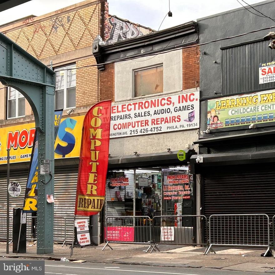 Presenting 3120 Kensington Avenue — a high-visibility mixed-use building in the heart of Philadelphia’s rapidly developing Kensington neighborhood. This two-story property offers a prime opportunity for owner-users, investors, or developers to reimagine and revitalize a well-located asset along one of the city’s major commercial corridors.

Zoned CMX-3, the building features a commercial storefront on the first floor, ideal for retail, office, or service-based businesses that benefit from steady foot and vehicle traffic along Kensington Avenue. The second floor is currently configured as storage, offering the potential for conversion to residential or office use, subject to zoning and renovation plans.

While the building requires work, it offers a blank canvas for customization—whether for a boutique retail shop, neighborhood café, or a live/work space. The flexible zoning supports a range of uses, allowing buyers to adapt the space to meet market demand and community needs.

This is a great opportunity to invest in a corridor that is seeing ongoing redevelopment and renewed interest from small businesses and residents alike. Buyers are encouraged to verify permitted uses with the city to fully leverage the property’s potential.

Whether you're an entrepreneur seeking a visible storefront or a developer looking to add value through thoughtful upgrades, 3120 Kensington Avenue offers the foundation for a strong investment!