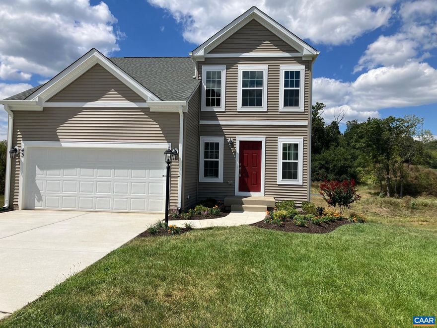 This beautifully finished 3-bedroom, 2.5-bath home offers 1,560 square feet of thoughtfully designed living space and is 100% complete ? ready for immediate move-in! Located on a quiet cul-de-sac and backing to a peaceful common area, this home features an unfinished walk-out basement for future expansion or storage.  Step inside to find luxury vinyl plank flooring throughout the foyer, great room, dining area, and kitchen. The gourmet kitchen is a standout with quartz countertops, tile backsplash, pendant lighting, a large island, walk-in pantry, and stainless steel Samsung appliances.  The spacious primary suite includes a double vanity, upgraded ceramic tile, and a walk-in closet. Enjoy outdoor living on the 10x10 composite deck, and convenience with an included garage door opener and security system.  Located just minutes from shopping, dining, and outdoor recreation in beautiful Waynesboro, VA.  Sales Center: 149 Willowshire Ct., Waynesboro, VA 22980 Up to $15,000 in closing cost assistance available with use of preferred lender and title company!  Pricing and incentives subject to change without notice. Schedule an appointment.,Granite Counter