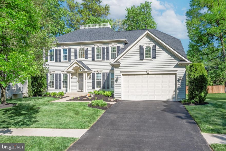 This meticulously renovated  5080sf,  single family home located in the sought after Oatland Farm community offers the perfect blend of modern updates and timeless features. Step inside the grand 2-story foyer and be greeted by an abundance of natural light. The heart of the home is the stunning kitchen, boasting a center island, quartz countertops, and a light-filled morning room with cathedral ceilings leading  to a spacious deck perfect for entertaining, while enjoying the  treed views. A first floor private office with french doors, ideal for a quiet retreat.
Relax in the spacious  family room featuring a beautiful stone fireplace and a wall of windows with elegant plantation shutters.  Formal living room backs to formal dining, entering from kitchen.  The upper level boasts an over sized primary suite with a large sitting area, 2 large walk-in closets, a renovated primary bath, three additional spacious bedrooms and a renovated hall bath. A first floor private office with french doors, ideal for a quiet retreat. The spacious laundry room/mud room enters from two car garage with epoxy painted floors.
The finished lower level offers endless possibilities with multiple areas. Unwind in the custom wine tasting area,  a game room with pool table, media room , exercise room  and play area. Walk out from new sliding glass doors to a paved patio and  expansive backyard and take in the tranquility of the mature trees. Roof 2018, Windows replaced 2021, hot water heater 2021, HVAC 2018  & 2021, Appliances replaced 3 years