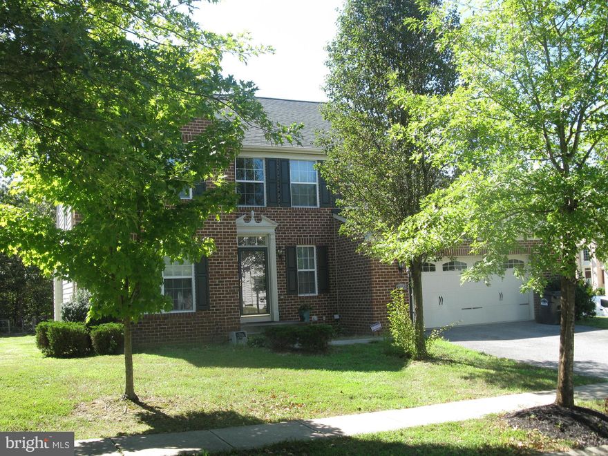 ESTATE SALE!! STATELY DETACHED SINGLE FAMILY COLONIAL HOME PRICED LIKE A TOWNHOME. FEATURING A BRICK FRONT, 4, 000 + FINISHED SQ FT ON 3 LEVELS, 4 BEDROOMS, 3 1/2 BATHS, 2 CAR GARAGE ON A ALMOST 10,000 SQ FT LOT.  FEATURES A LARGE KITCHEN WITH ISLAND , BRIGHT MORNING ROOM OFF THE KITCHEN, FORMAL FOYER,  LIVING AND DINING ROOM WITH HARD WOOD FLOORS, OPEN FAMILY ROOM WITH GAS FIREPLACE, SPACIOUS PRIMARY SUITE  WITH SOAKING TUB AND SEPARATE SHOWER, AND MORE.  THE YARD IS LEVEL FOR ENTERTAINING WITH A BIG SHED FOR TOOLS, EQUIPMENT AND STORAGE AND BACKS TO TREES. EASY ACCESS TO ROUTES 301,5 AND 228, INDIAN HEAD, NATIONAL HARBOR, NORTHERN VIRGINIA,  DOWNTOWN DC AND MORE.  CLOSE TO SCHOOLS, SHOPPING, DINING, ARTS, ENTERTAINMENT, PARKS, RECREATION AND SO MUCH MORE. THE HOME NEEDS A LITTLE TLC TO MAKE IT SHINE. SOLD" AS IS" NO REPAIRS.  SELLER PREFERS PREFERRED TITLE AND ESCROW FOR SETTLEMENT.