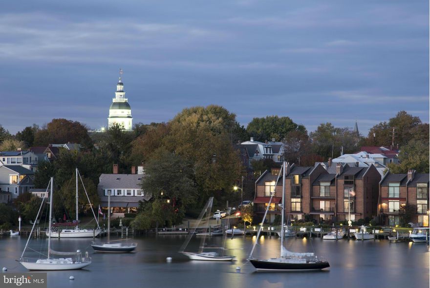 A YACHTSMAN'S DREAM !  Fabulous waterfront condo completely renovated with 2 bedrooms, 1.5 baths. Panoramic waterviews of Spa Creek looking straight down the creek to the Eastport Bridge and beyond are hallmarks of this property.Newly improved bulkhead, pier and slips make "The Point" one of the best yachting complexes on the Chesapeake Bay. Pool, tennis courts & club house complete the amenities.