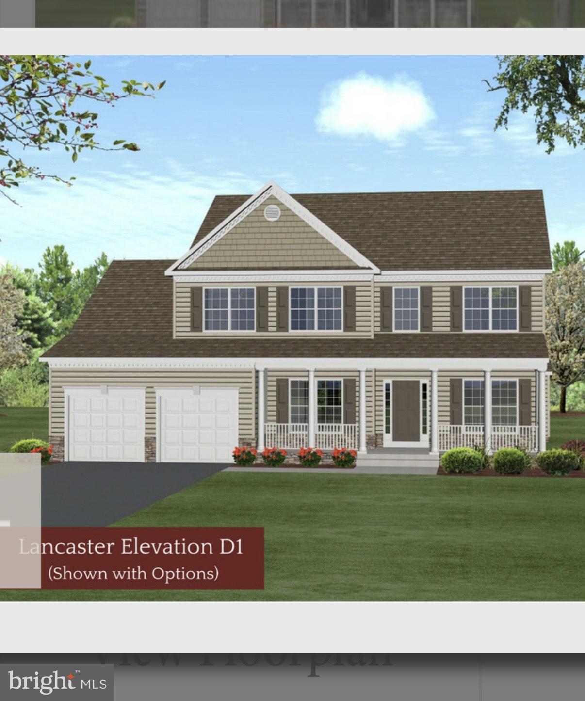 Permit submitted to the County. QBHI's D1 Lancaster will be built on this beautiful 5.4 acre lot. Beautiful wooded lot and this price includes a base price Lancaster with the lot price and a few options. Customers can still customize some color and interior choices, must build the Lancaster.