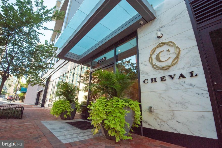 Fabulous apartment rental opportunity in the luxury Cheval condominium located in the heart of downtown Bethesda. With 2 bedrooms, 2 bathrooms, and a den, this sophisticated apartment features spacious living areas, gorgeous floor to ceiling windows boasting incredible views, and designer kitchen and bath fixtures and finishes. Hardwood floors, tons of natural light, a private balcony, full-size washer and dryer in unit, and a gourmet kitchen with stainless steel Bosch appliances including dishwasher, provide top of the line comfort and convenience. The rest of the building includes state-of-the-art amenities, such as the full-service concierge and front desk, an inviting clubroom lounge, a spectacular rooftop terrace with bar featuring spacious near 360-degree views, and a remarkable fitness center featuring a wide variety of machines, weights, treadmills, rowers, and even a dedicated yoga and dance room. With reserved parking, additional storage space, and located near downtown Bethesda Metro, Woodmont Triangle, and shops at Bethesda Row, this unit is a wonderful opportunity for renting in the heart of Bethesda.

Available June 1, 2025. Pet friendly. No move-in or move-out fees, however, the building requires a $500 refundable move-in security deposit and a copy of your movers’ insurance policy.

Full Service Building, Elegant Lobby & Lounge, Roof Terrace, Gym and Yoga Studio, Concierge, Elevator, Garage