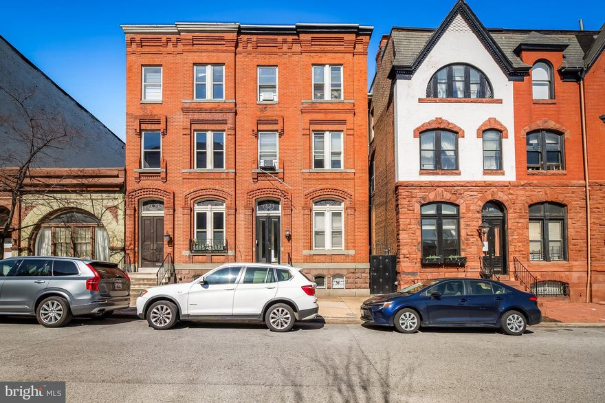 Back on the Market! The buyer was unable to obtain financing. Inspection was completed and we are happy to share a copy of the inspection report with any interested buyers. 

Welcome to 210 Laurens St in Bolton Hill. This is a fully licensed and rented 3 Unit apartment building backing up to Maple Leaf Park. Excellent location to rent to a large pool of tenants including MICA, Johns Hopkins, U of Baltimore and more. Each unit is separately metered. Tenants pay all their own utilities. Each unit has its own individual gas boiler and hot water heater. The owner pays for water and public electricity only. All the tenants are on year leases. The owner is current on all licenses and lead certs. 

Restricted showing times. 24 Hour Notice Required for all showings Monday-Friday 9-4 only. List agent to accompany all showings.

Apt #1 is located on the first floor and lower level. On the 1st floor is a living room with built-ins, bedroom with ensuite bathroom and on the lower level is the kitchen, laundry and utility room. This unit is the only unit that has access to the rear patio and garage access. Rented on a year lease $1200 per month. Tenant pays heat, electric, hot water, gas, water/sewer.

Apt #2 is located on the second floor. One bedroom, living room with built-ins, decorative mantel and large kitchen and bathroom. Rented on a year lease $1000 per month. Tenant pays heat, electric, hot water, gas, water/sewer.

Apt #3 is on the third floor This unit has two bedrooms, one bath, galley kitchen and large living room. Rented on a multi-year lease $1000 per month. Tenant pays heat, electric, hot water, gas, water/sewer.

The garage does not have a ‘garage door’ but an individual door that is accessed only from inside the garage. 

The current owner has made significant improvements to the building including: 1. 2022 New Roof with a 10 Year Labor Warranty and 20 Year Manufacturers Warranty. 2. 2023 New Hot Water Heaters for Units 2 & 3. upgrades the systems including 2021 - new boiler - unit 1
2023 - new water heaters in Units #2 and 3. 4. 2023 New Gas Boiler Unit #3. 5. 2021 New Gas Boiler for Unit #1. Electrical for each unit has also been upgraded.


Property is located in a CHAP Historic District. The bldg does not have any tax credits. The property is subject to the Midtown Special Benefits District Surcharge Tax billed annually $522.63

Bolton Hill is a tight knit neighborhood of people who know their neighbors, who love architecture and love city life! and Enjoy an impromptu glass of wine with neighbors on your porch, a game of doubles tennis at Bolton Hill Swim and Tennis Club, neighborhood dog meet-ups, bookclub, garden club, and more. Notable restaurants such as CookHouse, Alma Cocina Latina, Foraged, Le Comptoir du Vin are a quick jaunt. Grab coffee or lunch at On the Hill Cafe or Llama’s Corner, or a show at the Meyerhoff Symphony, The Lyric, or an art flick at The Charles Theater. Annual events include Festival on The Hill, Community Yard Sale, Concerts in the Parks, Easter Egg Hunt and John St Park Pumpkin Carving. Hyper convenient to the soon to be newly reformed Penn Station where you can get the MARC Train to DC or jump on Amtrak to Philly and NYC. Take the Light Rail to see an Orioles or Ravens game, or to catch a flight from BWI Airport. Convenient to I-83 and I-95 for car lovers.