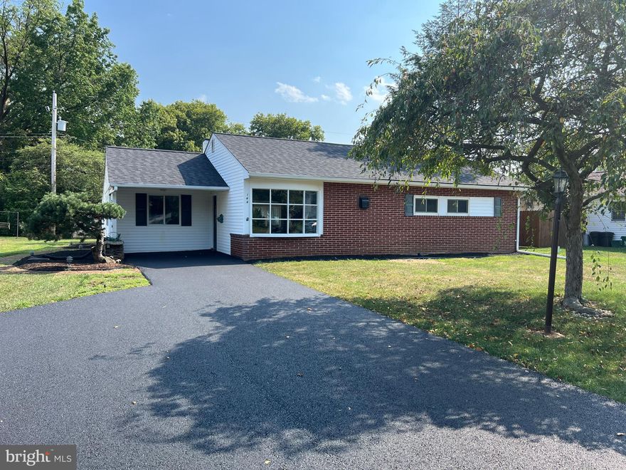 Nestled within a 5 min walk to Hempfield High School this lovely brick rancher has just undergone an amazing transformation. NO STAIRS!!! This home is on a slab and has no basement. TRULY 1 floor living. Virtually all new from top to bottom and a wide open versatile floor plan. Boasting a brand new roof, new gas furnace and central air, spacious owners retreat with massive walk in closet and a gorgeous tile shower ensuite.  Exposed beams with over 1700 sqft of space flooded with natural light its bright, cheery and an entertainers dream while exceptionally suited for day to day life.  You'll love your custom chefs kitchen with high end stainless steel Beko appliances, white Carrara quartz countertops, white shaker soft close doors and full extension soft close drawers and an amazing 4x16 black subway tile that just makes everything pop. Come make this your amazing home yours!!