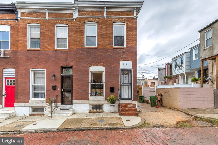 WELL MAINTAINED 13+ FT WIDE END UNIT ROW HOME NOW AVAILABLE. OVERSIZED LOT. GORGEOUS HARDWOODS CASCADE THROUGHOUT. ENJOY CUSTOM BIRCH CABINETRY, EXPOSED BRICK, UPGRADED TRIM AND PAINT PACKAGE, IMPORTED TILE, GORGEOUS COUNTER TOPS, SS APPLIANCES IN DESIGNER CHEF'S KITCHEN. TONS OF NATURAL LIGHT. FINISHED LOWER LEVEL. HIGH CEILINGS. TONS OF STORAGE. WALK-IN SHOWERS. WALK-IN CLOSETS. SPACIOUS 4 BEDROOMS WITH 3.5 BATHROOMS. PRIVATE PATIO - GREAT FOR ENTERTAINING. CLOSE PROXIMITY TO RETAIL SHOPPING, LOCAL DINING, JOHNS HOPKINS, PATTERSON PARK, AND ALL MAJOR HIGHWAYS.