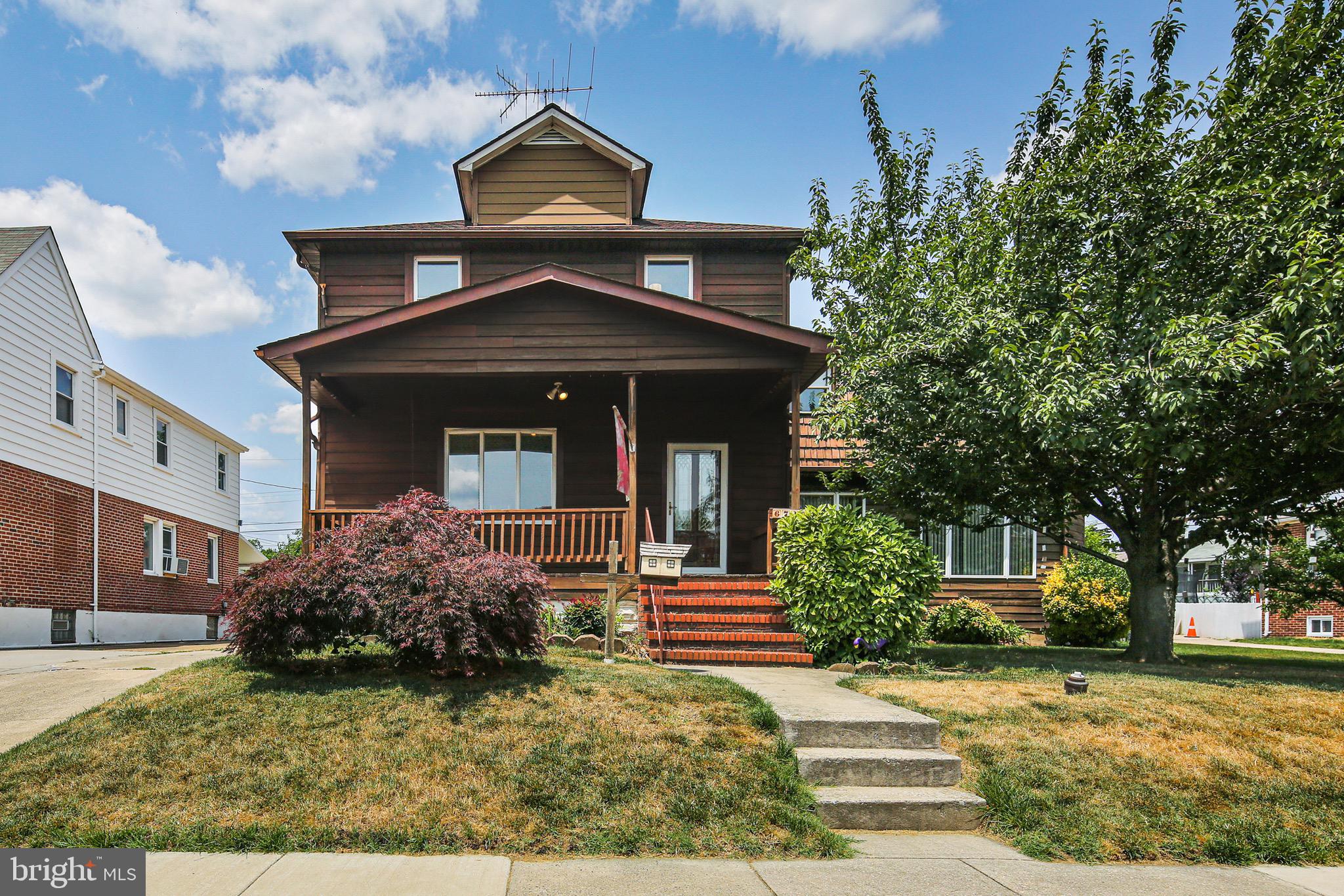 Welcome to 6732 Boston Ave! This 6 bedroom, 2 full bath, traditional style home spans nearly 5,200 square feet and is chock full of amenities. Enter through the main door and take note of the oak hardwoods with mahogany inlay throughout the living room and primary suite. Past the living room is your galley kitchen featuring 42" cabinets, granite countertops, stainless steel appliances, a breakfast bar, and a heated tile floor. Off the kitchen is your dining area followed by a second main level living room, both with oversized bay windows to capture the natural light. The upstairs features FIVE generously sized bedrooms with a centrally- located and freshly remodeled hall bath. The basement, which stretches the entire footprint of the home, offers a laundry room, workshop, and ample room for storage but can easily be converted to finished space if desired. The exterior features both front and rear porches, extensive landscaping, and a 2 car garage with electric. Other notable features include zoned heating, a 50 year architectural shingle roof installed in 2019, a 2018 heat pump, and 200 amp electric. To top it all off, your new home sits on a 75' wide lot, which is uncommonly large for the neighborhood and offers ample space to entertain. Call your agent and schedule your tour today!