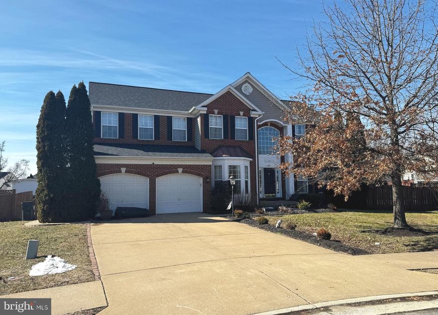 Located in a private cul-de-sac close to the community pool entrance, this spacious and stately 4 bed, 2.5 bath home is waiting for you to put your finishing touches inside to make it your dream home! The roof was replaced less than 5 years ago, as was one of 2 heat pumps. The water heater was replaced roughly 5 years ago as well. The mostly finished basement includes rough-in plumbing for the option of an additional bathroom. This is an amazing opportunity to customize a home to your exact liking in a highly desirable community.