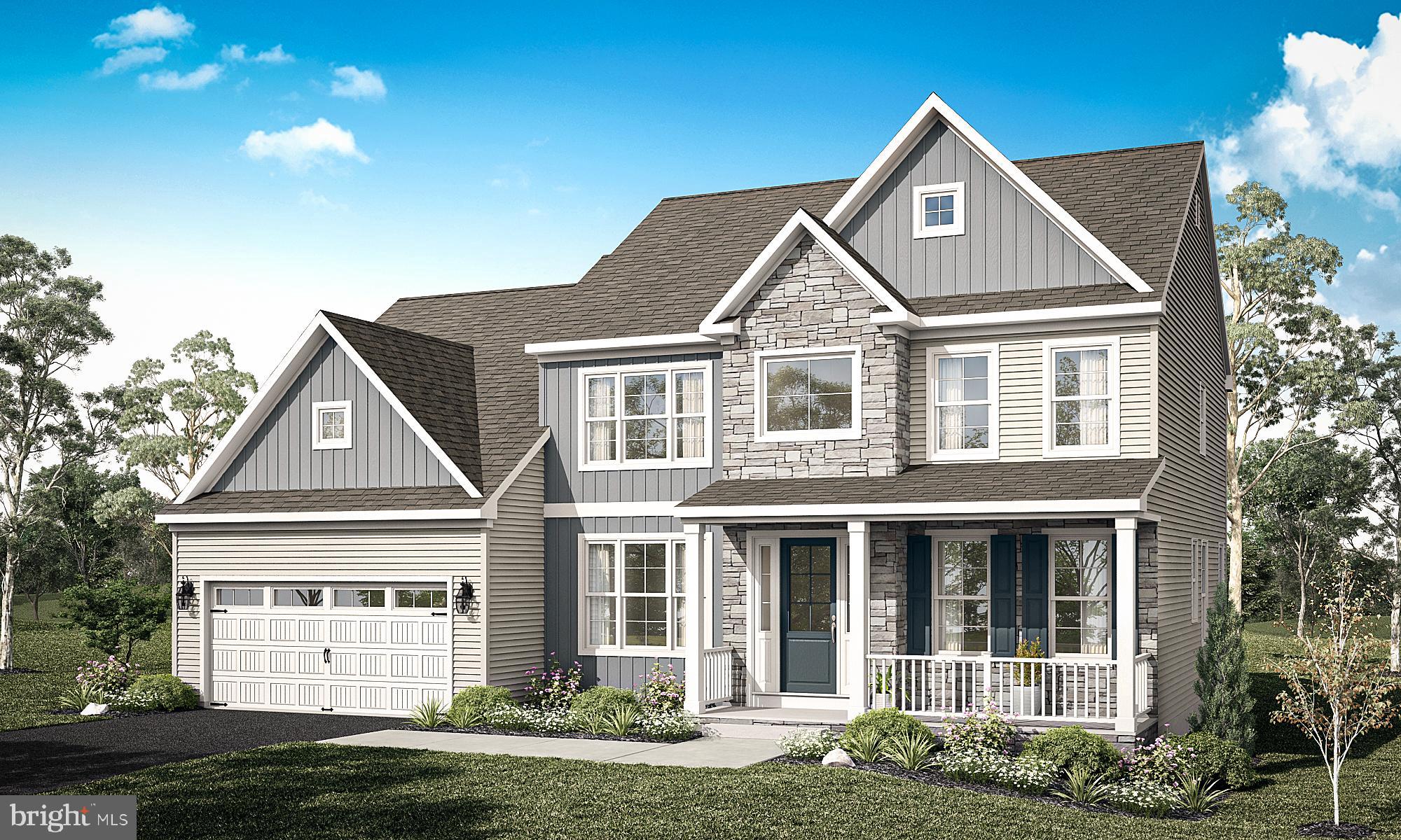 Welcome to Green Ridge Estates West by Sal Lapio Homes — where comfort, style, and convenience come together. This private enclave of just eight luxury homes is nestled in a quiet cul-de-sac. Featured here is the Worthington floor plan, a thoughtfully designed home offering 4 bedrooms, 2.5 baths, 2-car garage, and a truly open-concept layout that caters to today’s modern lifestyle. Step inside to a dramatic two-story foyer, flanked by a flex room and dining room. The spacious family room, complete an abundance of windows, is the perfect space for relaxation and gathering. Sliding doors lead you to the backyard, filling the space with natural light. At the heart of the home lies a chef’s kitchen, featuring a center island, stainless steel appliances, and plenty of cabinetry and counter space for today’s lifestyle. The walk-in pantry offers ample storage, while the adjoining breakfast area provides plenty of room for casual dining. A custom mudroom with bench seating offers a convenient drop zone just off the garage entry. Head upstairs where a large picture window on the landing brings in even more natural lighting. The primary suite is a true retreat, boasting a tray ceiling and two walk in closets. The luxurious ensuite bathroom features dual vanities with granite countertops, walk-in shower, and tile flooring. Also, on this level there are three generously sized bedrooms, a full hall bath, and a convenient second floor laundry room. The unfinished basement is a blank canvas—ideal for creating a home gym, media room, play area, or entertainment zone. Located just minutes from quaint Perkasie Borough, Sellersville and close to outdoor recreation at Lake Nockamixon and Peace Valley Park. Green Ridge Estates West offers the best of Bucks County living. Schedule your appointment today and discover why Green Ridge Estates West is the perfect place to call home.