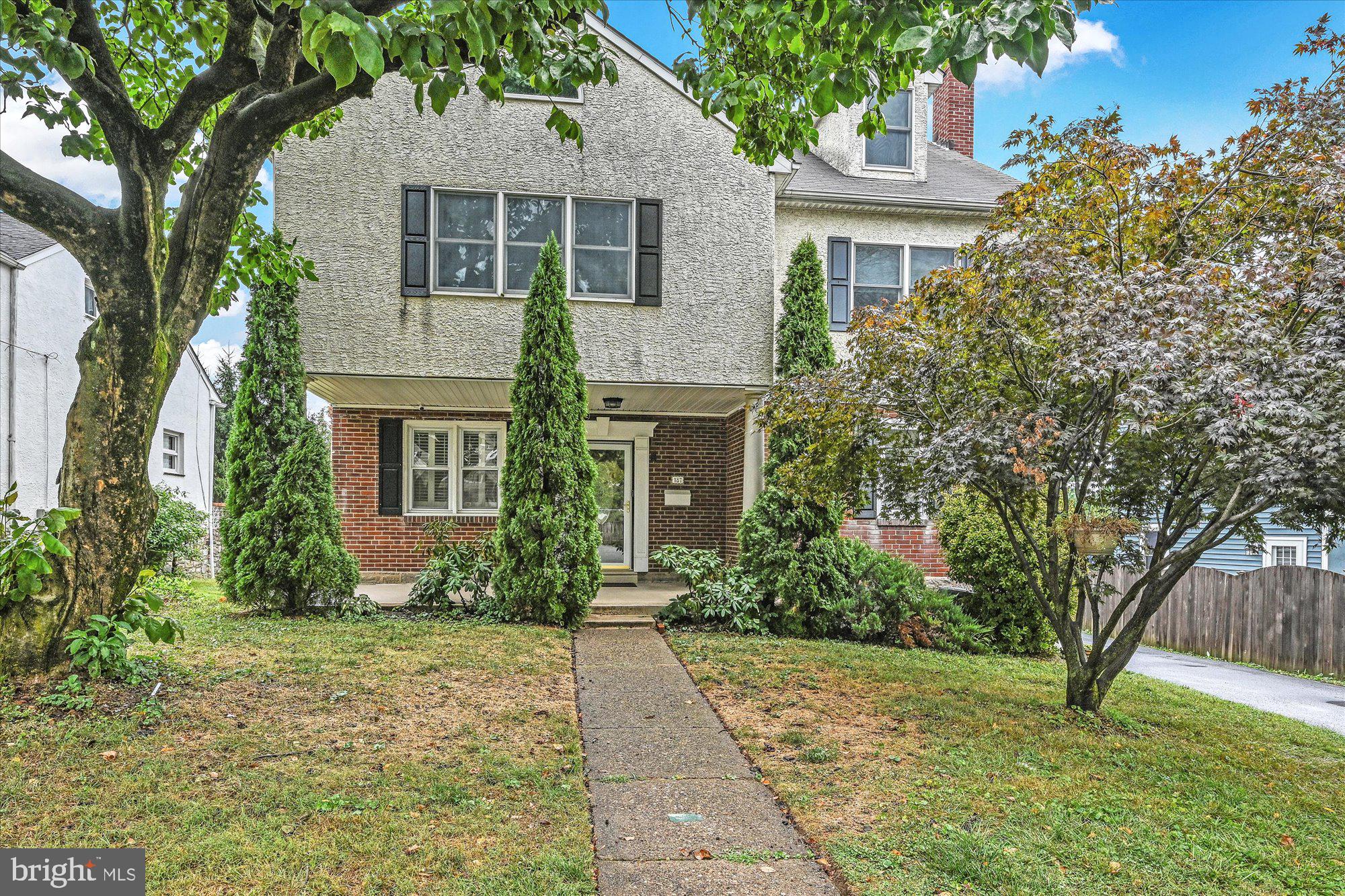 Welcome to 187 School St in the heart of the Main Line and conveniently located within walking distance to the award winning Lower Merion School District.  This beautiful colonial style home consists of 3,800 square feet consisting of 4/5 bedrooms, formal living room, large open eat-in kitchen with a center island and breakfast bar, home office, expanded great room in the back of the house, finished basement a completely finished 3rd floor living space, as well as a full detached garage.  Enter through the front door to the center stair with the formal living/sitting room to the left.  This leads you back to the large open kitchen with a home office or in-laws quarters and full bathroom on the first floor.  Just off the kitchen is the expanded great room that boasts lots of natural light, yet still a bit of seclusion as the detached garage is nicely situated , and ties in with a patio between the great room and garage.  The finished basement boasts an additional sitting/entertaining area as well as another bathroom, laundry room and finished storage room or game area.  The 2nd floor features 4 spacious bedrooms with ample closet space, a full hall bathroom as well as the master suite complete with a his and hers vanity, walk-in shower and a jacuzzi tub.  The 3rd floor runs the width of the house and is a completely finished open space that can be used for another home office suite, fitness room, or can easily be converted into 1 or 2 additional bedrooms with a bathroom in a future expansion.  Don't miss your opportunity to see this true gem on the Main Line in an award winning, sought-after school district.