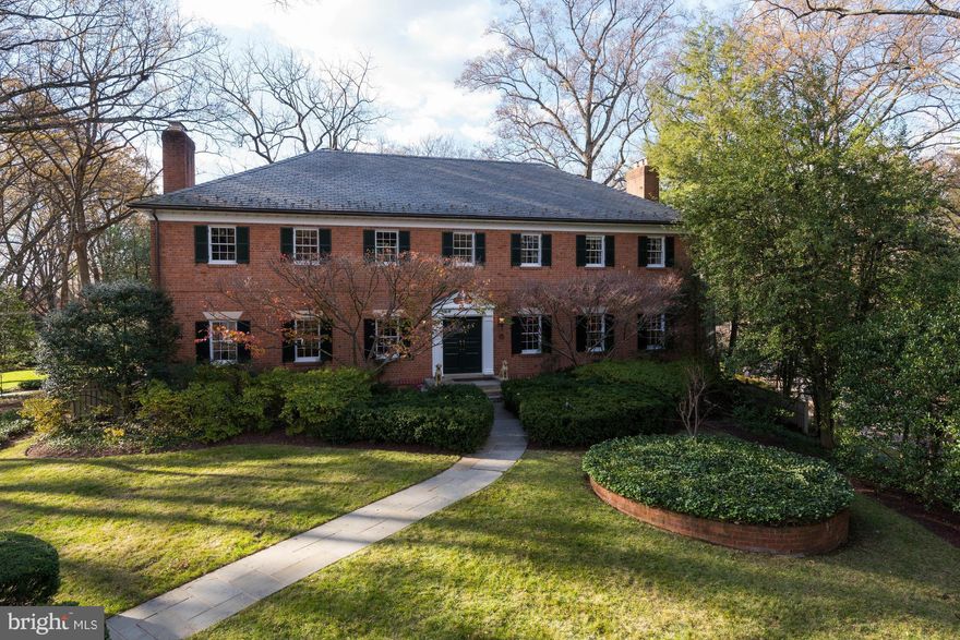 Grand & gracious home on large, level, half acre lot! Elegantly proportioned rooms offer extraordinary possibilities for entertaining on any scale. Five generous bedrooms up (4 w/BA's en suite); unfinished pull down attic offers expansion possibilities. Large LL rec room plus plentiful storage. Terrific terrace. 2 car garage + add'l parking.