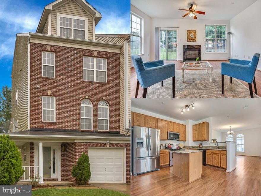 Fantastic end-unit townhome with front porch & attached garage! Desirable open layout in family room, kitchen, & dining area. Boasts NEW hardwood throughout! Kitchen offers center island & s/s appliances. Other highlights: fireplace, fresh paint, new light fixtures, & neutral interior. Large master suite has vaulted ceiling, huge walk-in closet & full bath. *INSTANT EQUITY - appraised @ $315K!*