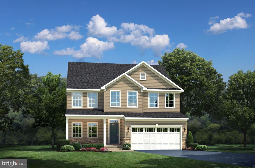 Milan built to customer's specifications - entered for comp purposes.  Features include: over 3,700 sq ft., 4 beds, 3.5 baths, spacious master suite w/ tray ceilings, gourmet kitchen w/ stainless steel and granite, hardwood floors, morning room off of kitchen, full finished basement w/ full bath, partial stone front and 1st floor study. Images shown are representative only.