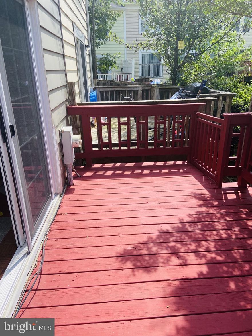 Lovely 3-level, 2 bedrooms 1 full bath upstairs T/H, and another very small Bedroom + 1 full bathroom in the basement. New Parquet Floors in Living/Dining room and Hallway, 1-Years old new Carpeting in Bedrooms, Upgraded Kitchen with recent appliances and pass through to Living/Dining room, Finished Basement, New Heating/Cooling system, 1-years New Washer/Dryer, new security system, and 4-year-old roof.  Deck. Easy access to public transportation and major roadways. No pets allowed.