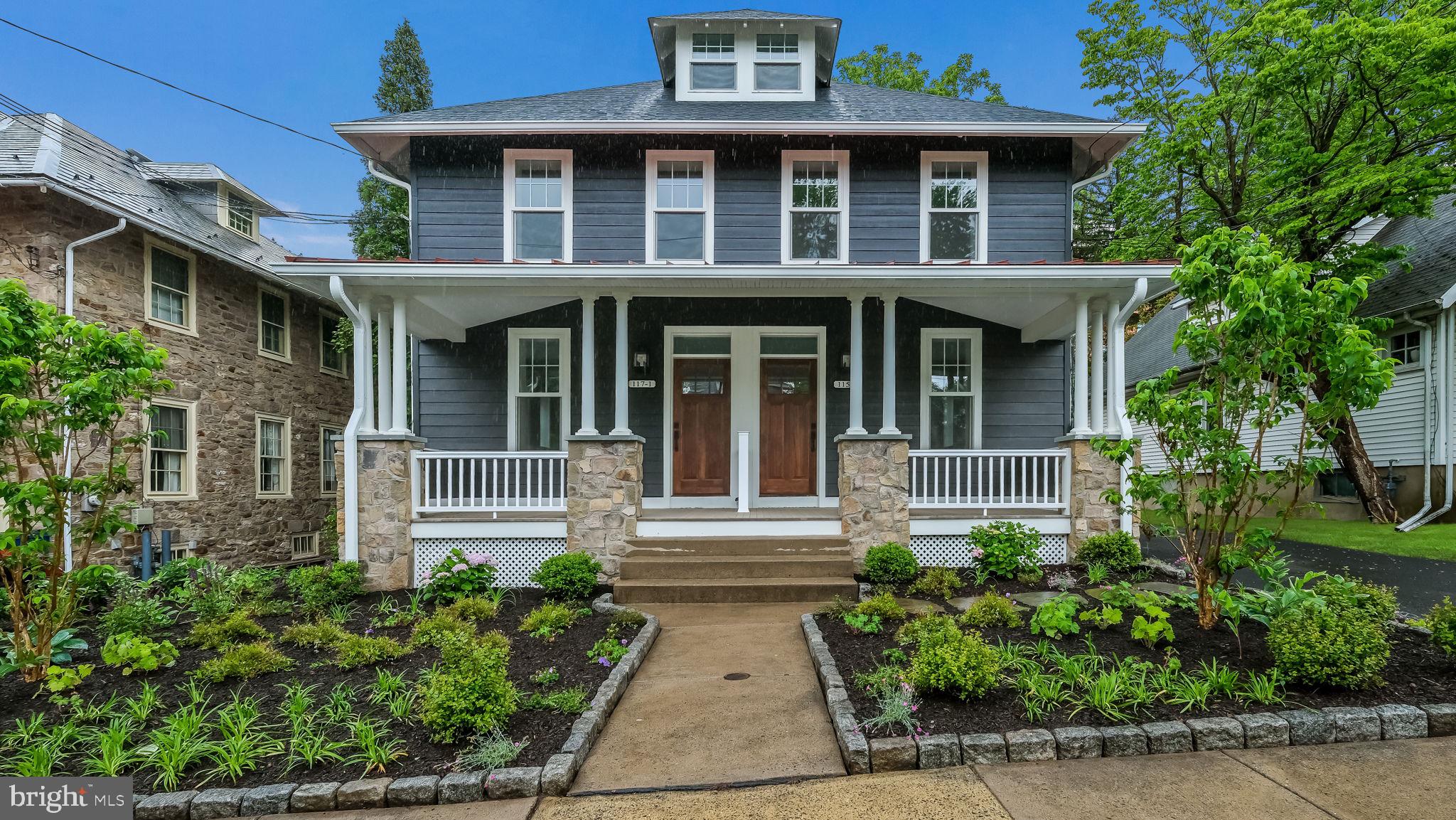 Impeccably Restored Home with FOUR Apartments on Harvey Avenue --one of the most beloved streets in Doylestown Borough! New Hardy Plank Siding, Roof, Windows, Central Air, Kitchens and Baths! Each Unit features TWO Bedrooms and One Full Baths. ***Unit #117-1 is a FIRST FLOOR Apartment that features your very own FRONT PORCH with Custom Wood Door and Transom Window. Living Room with Luxury Vinyl Plank Floor and DEEP Windowsills. Sparkling Custom Kitchen with Quartz Counters and Stainless Steel Appliances. TWO Good-Sized Bedrooms plus a FULL Bath with Marble Shower with Basketweave Tile Floor. STACKABLE Washer/Dryer! Private OFF-Street Parking Lot with ONE designated parking spot per apartment. Additional On-Street Parking available with permit. Landlord pays for lawn care, snow removal and trash. Tenant to pay electric, water, sewer, internet and insurance. NO pets, please. Walk to everything Doylestown Borough has to offer...restaurants, museums, the train, shops, the library...the farmer's market! Please use the Rentspree link to apply: https://apply.link/LPf2BLg.