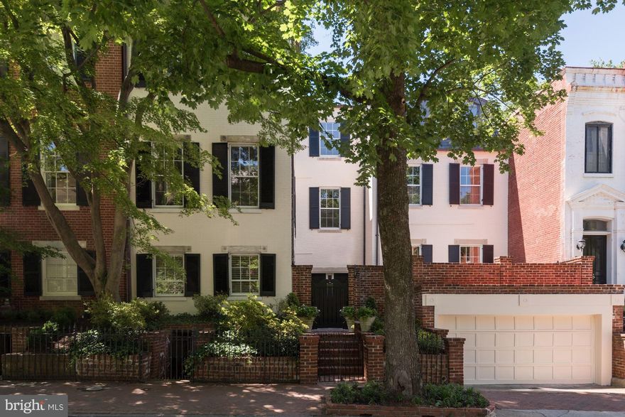 Abundant sunlight fills this elegant East Village 5BR, 4 full, 2 half bath Georgetown house. It has has a unique history: front dating to 1865 plus a mid-20th century architecturally complementary addition with handsome central staircase. Special features include high ceilings, hrdwd floors throughout with expansive southern garden and sought after 2 car garage.