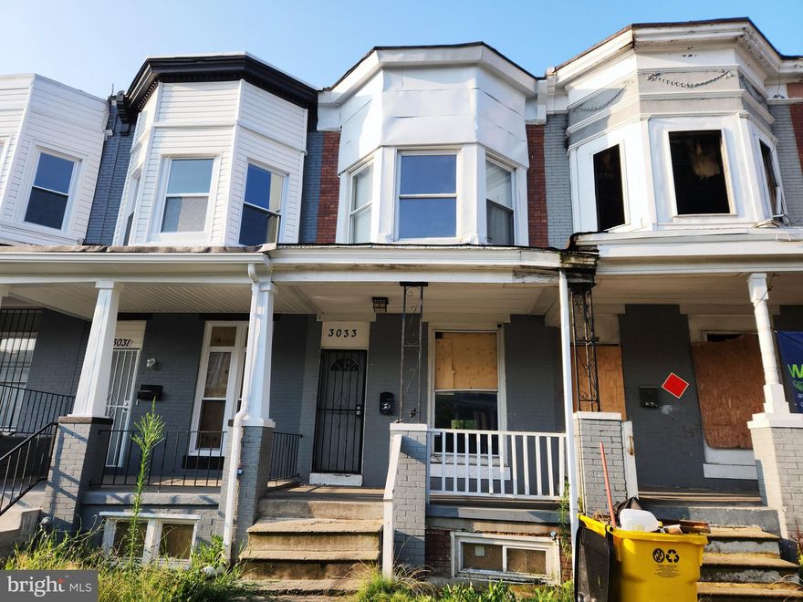 ONLINE AUCTION: Bidding begins 8/14 @ 10:00 AM. Bidding ends 8/16 @ 6:50 PM. List Price is Suggested Opening Bid. Deposit: $5,000.

This two-story porch-front townhome is situated in the Rosemont area. Nearby destinations include Walbrook Junction Shopping Center, Mondawmin Mall, Gwynns Falls Park, Coppin State University, and Leon Day Park. For travel convenience, the property provides easy access to the major traffic artery, W North Ave. The property is currently vacant.