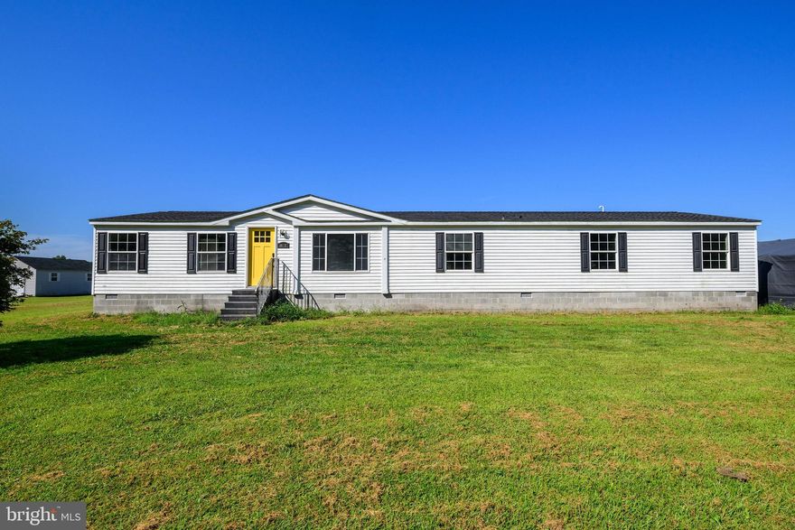 Spacious home on 1.22 acres has 3 bedrooms and 2 full baths, living room and dining room.  The primary bedroom is separated by the kitchen and living room giving you plenty of privacy. This property is only 8.3 miles to Coastal Hwy, Lewes, Delaware where you'll enjoy all the benefits of downtown, including Cape Henlopen State Park, dining and great entertainment.  
 
New energy efficient HVAC was installed last year. No HOA. Schedule your appointment today.